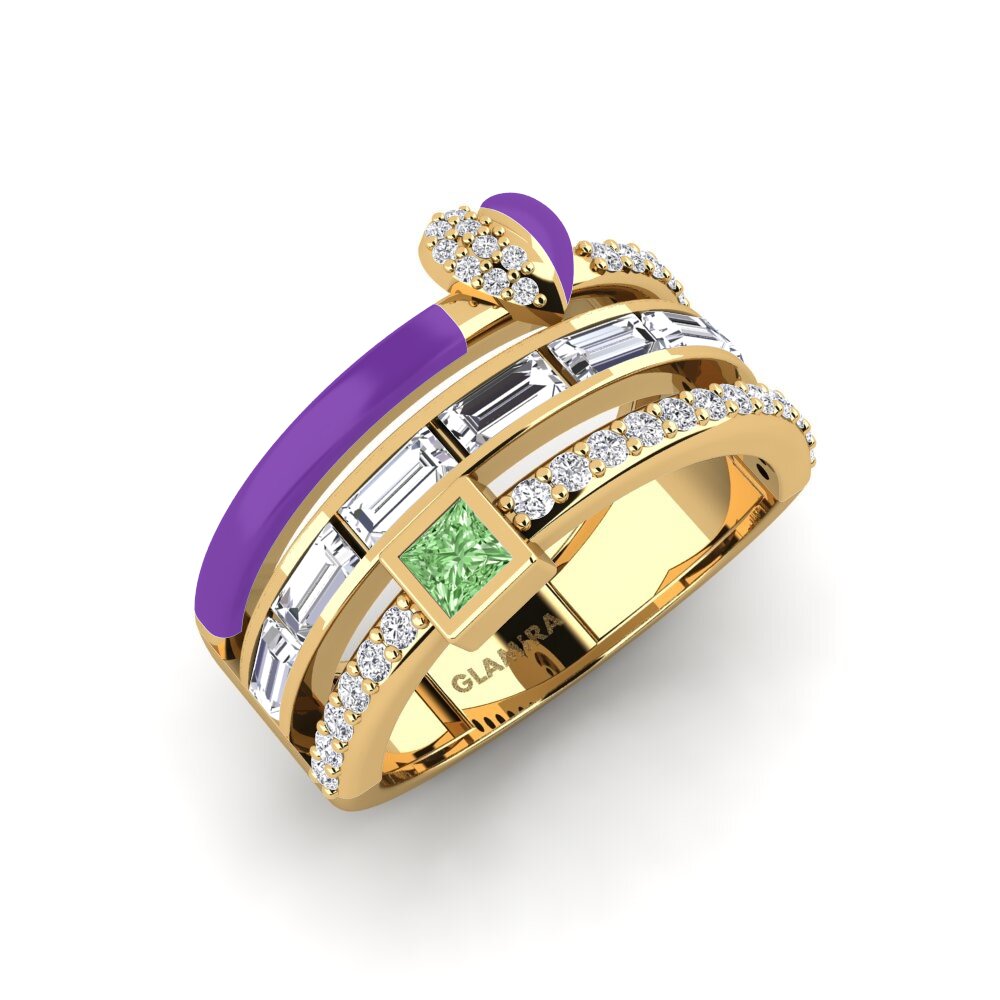Diamante Verde Anillo Indigo