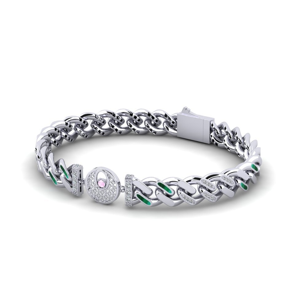 Pink Sapphire Women's Bracelet Ineling