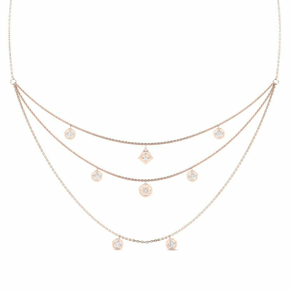 14K Rood Goud Ketting Inezer