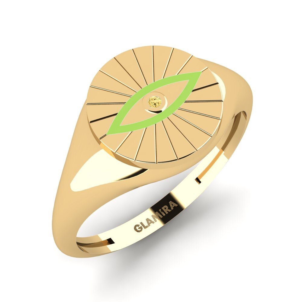 Diamante Amarillo Anillo Ingabo