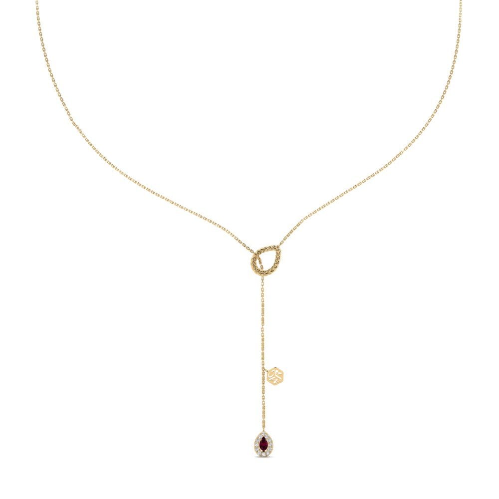 Rhodolite Garnet Women's Necklace Ingatan