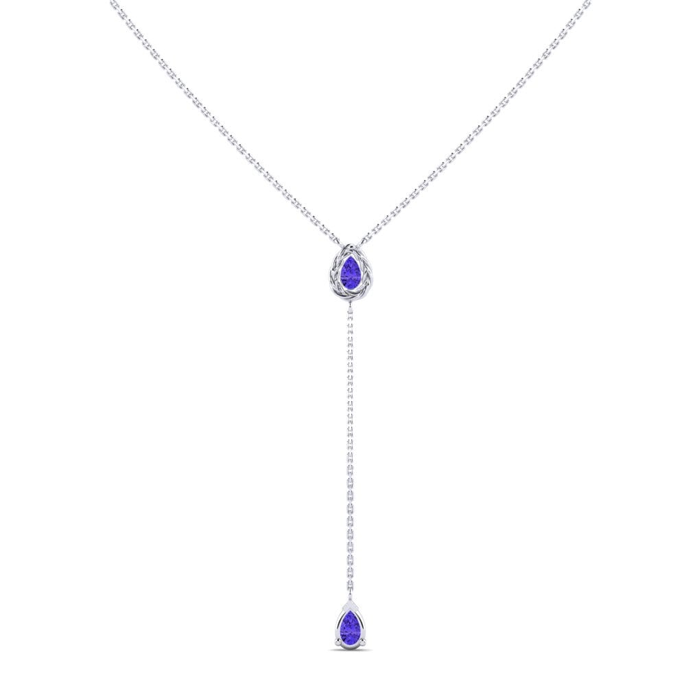 950 Platinum Tanzanite Women's Necklace Inghave