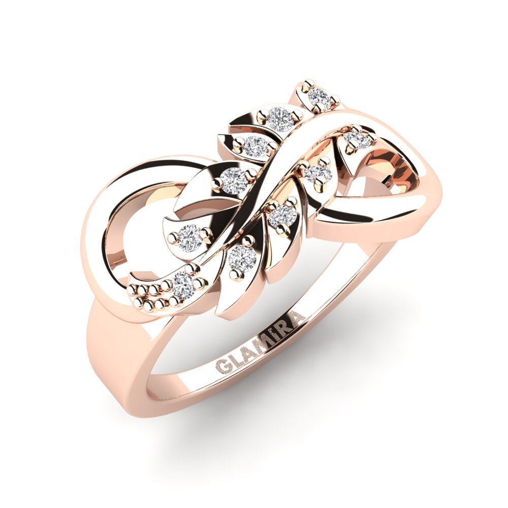 14ct Rose Gold Lab Grown Diamond Pinky Ring Inneffable