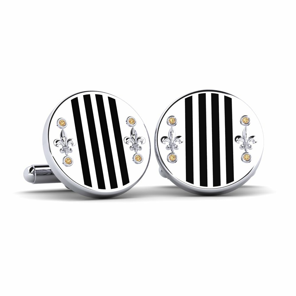 Brown Diamond Cufflink Integrale