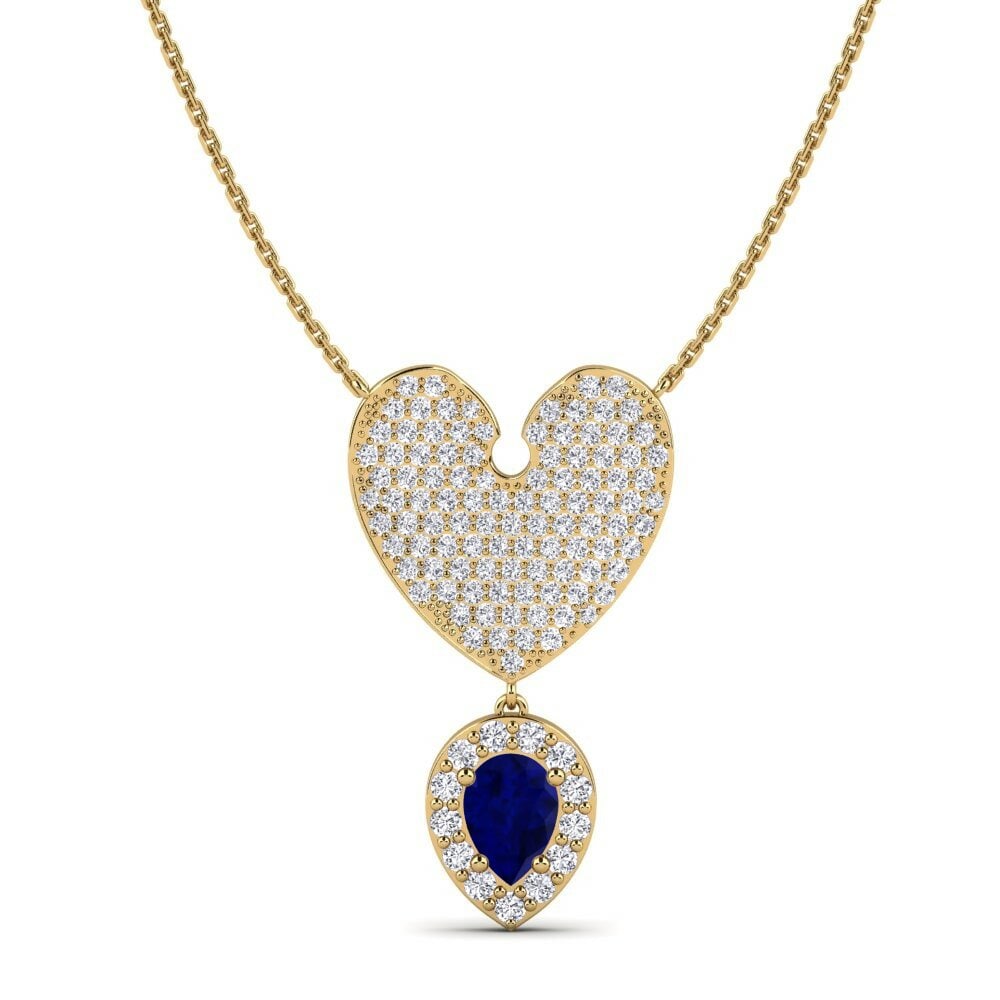 Saphir Collier pour femme Intohimo