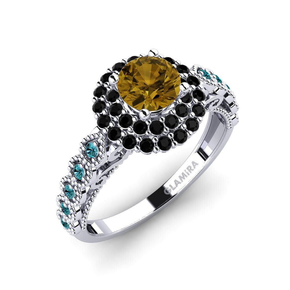 Brun Zirkon Forlovelsesring Intrauterine