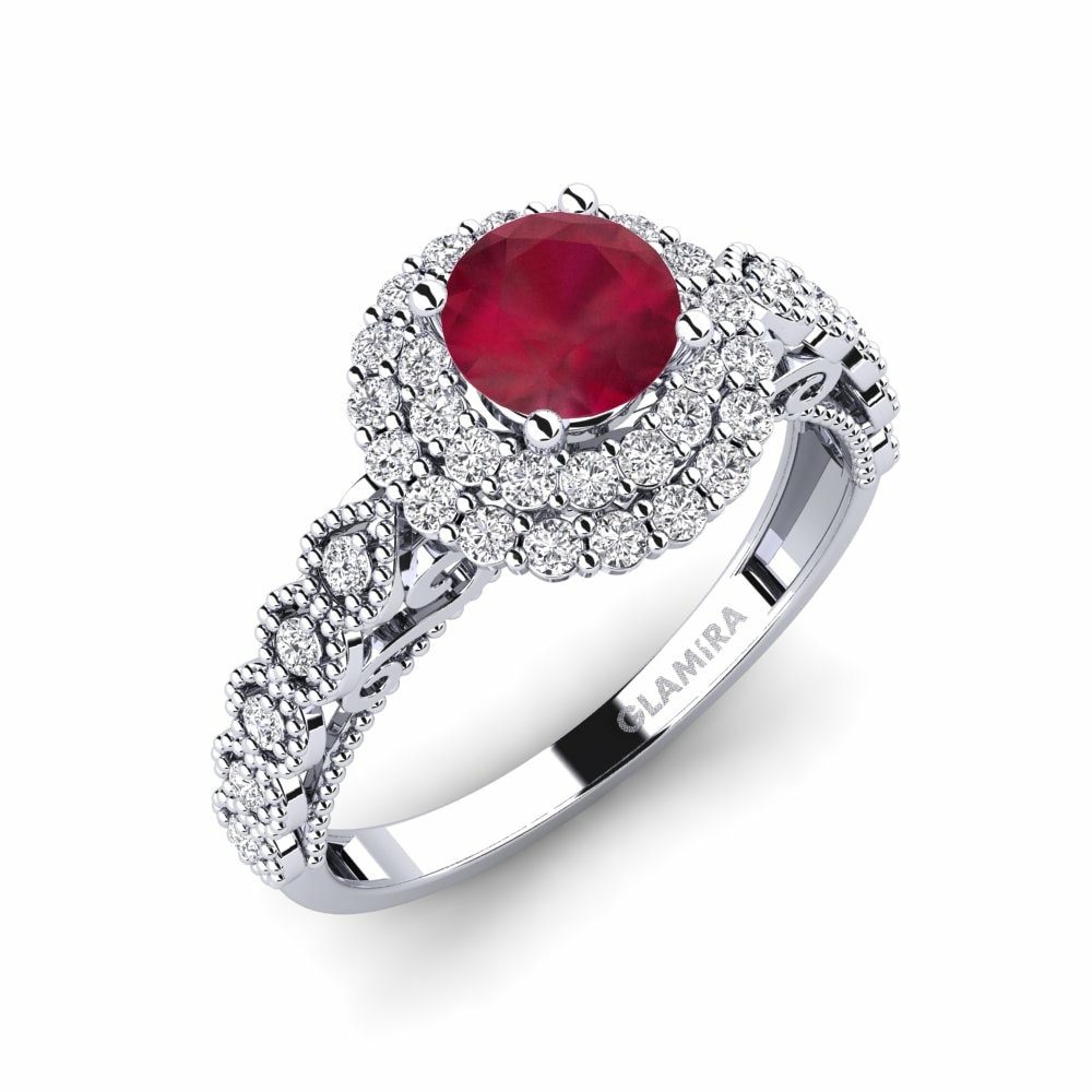 Ruby Engagement Ring Intrauterine
