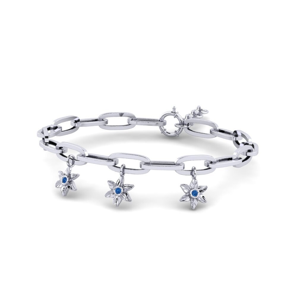 Collier doré papillon bleu clair - Montres & Bijoux