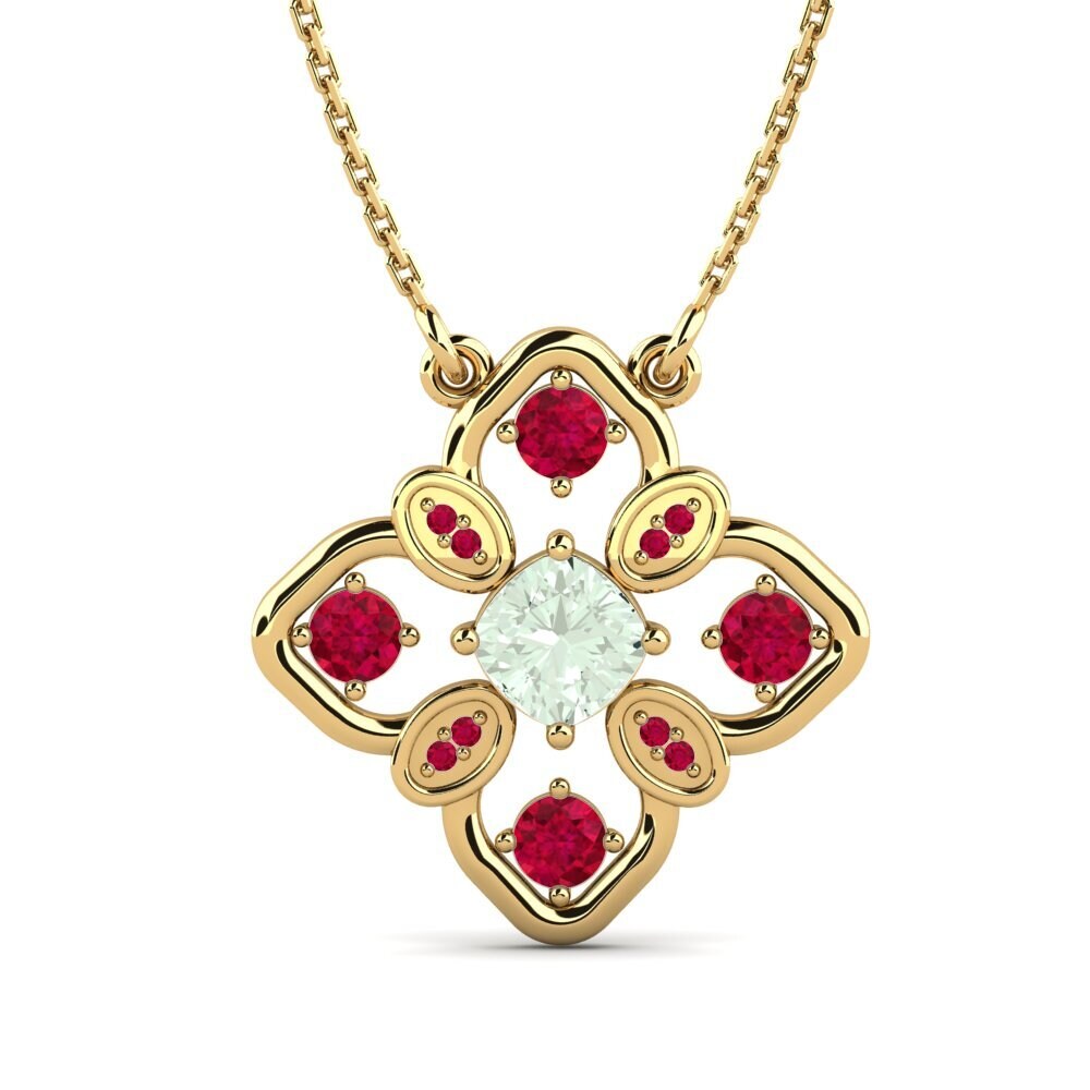 Green Amethyst Women's Necklace Irabelia