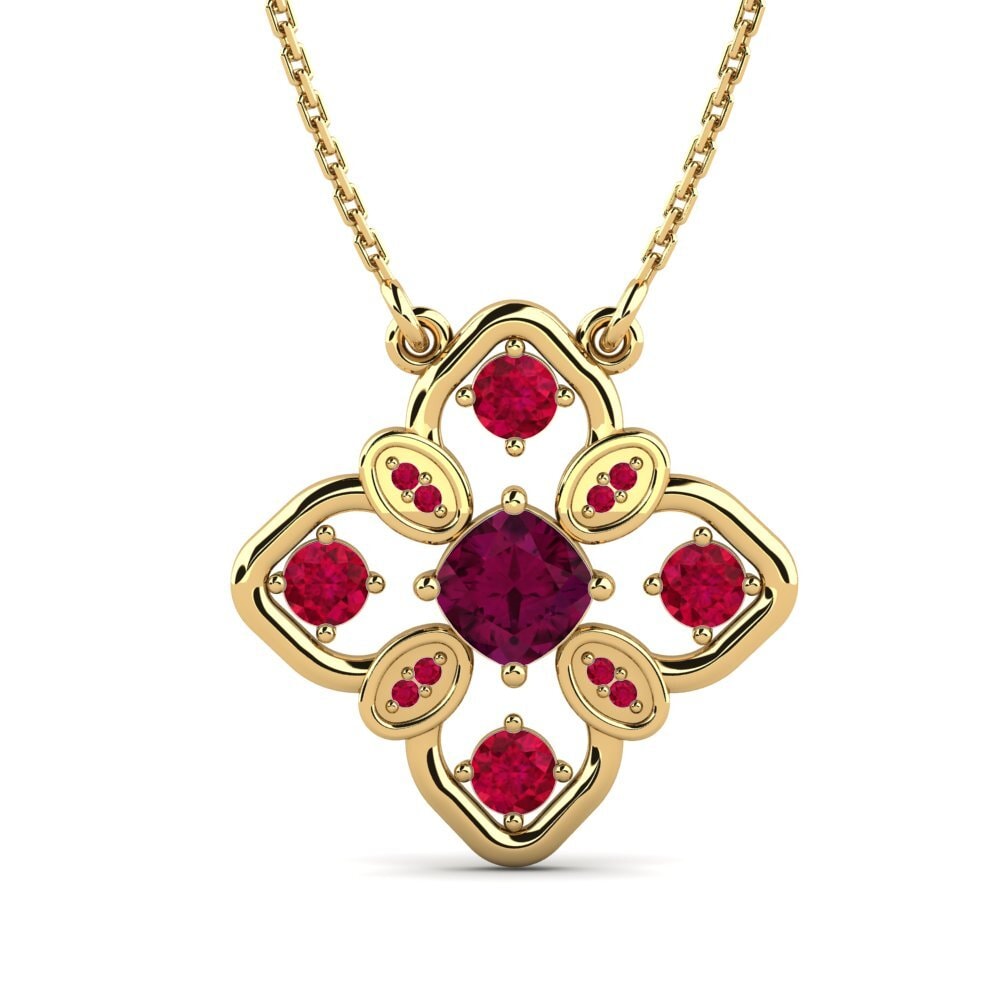 Rhodolite Garnet Women's Necklace Irabelia