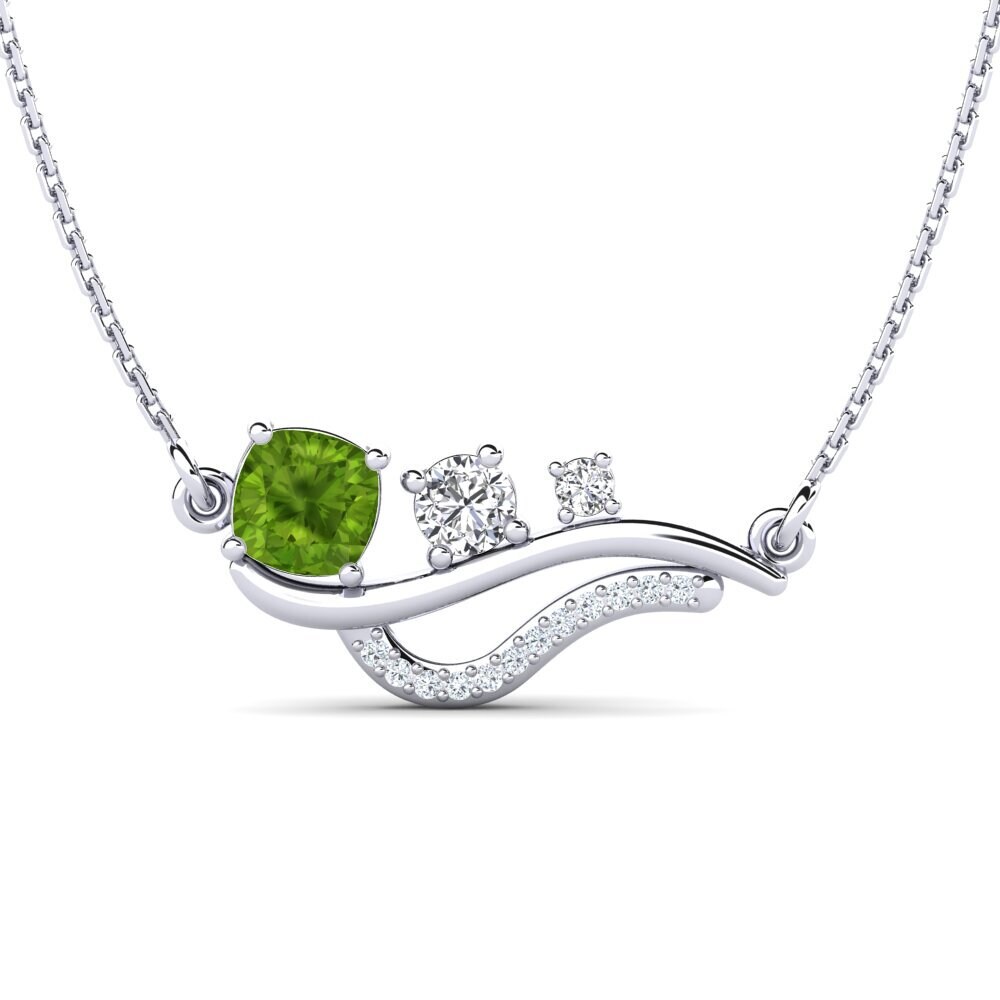 Cushion Peridot Women's Necklace Iralene