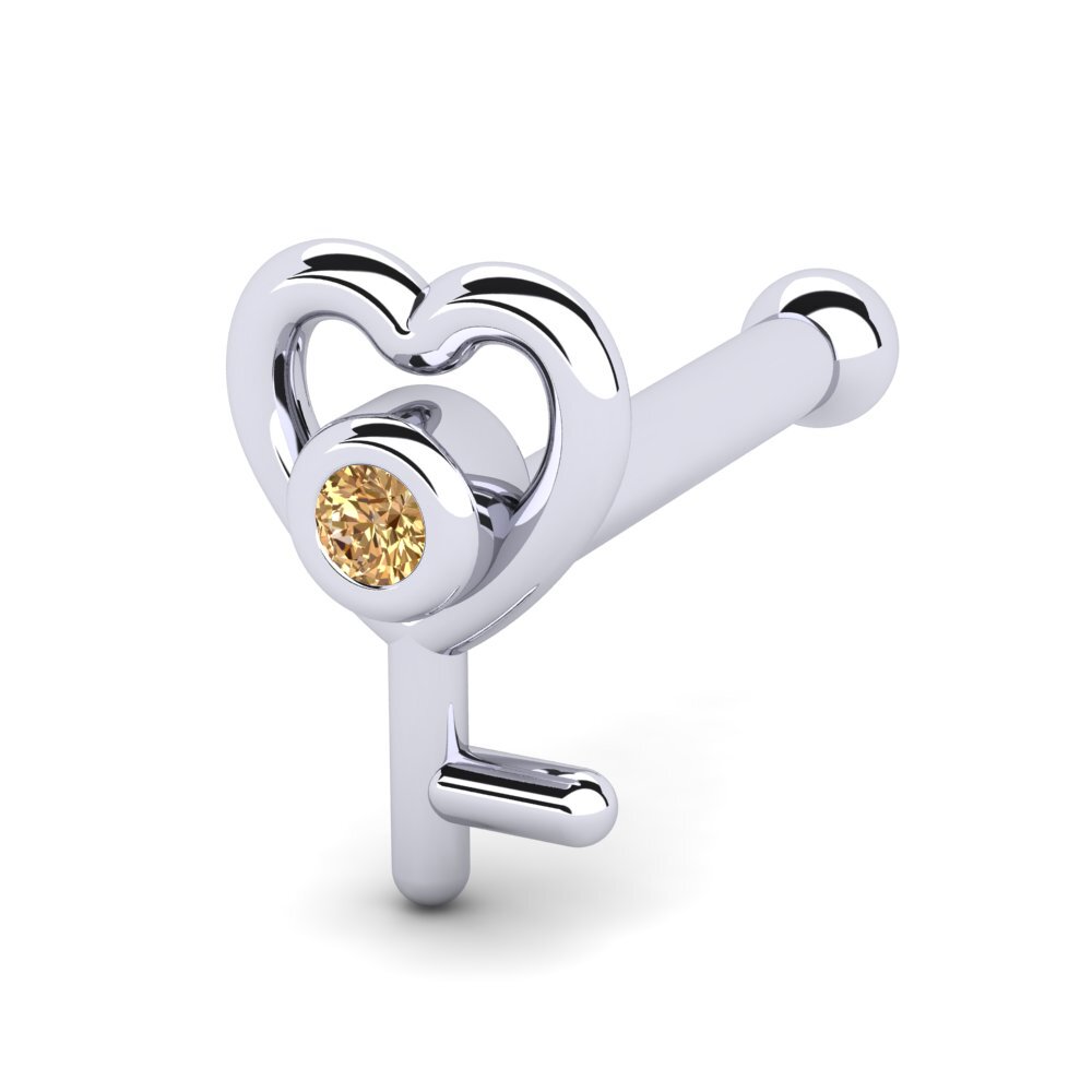 Diamant Brun Piercing Nez Isidora