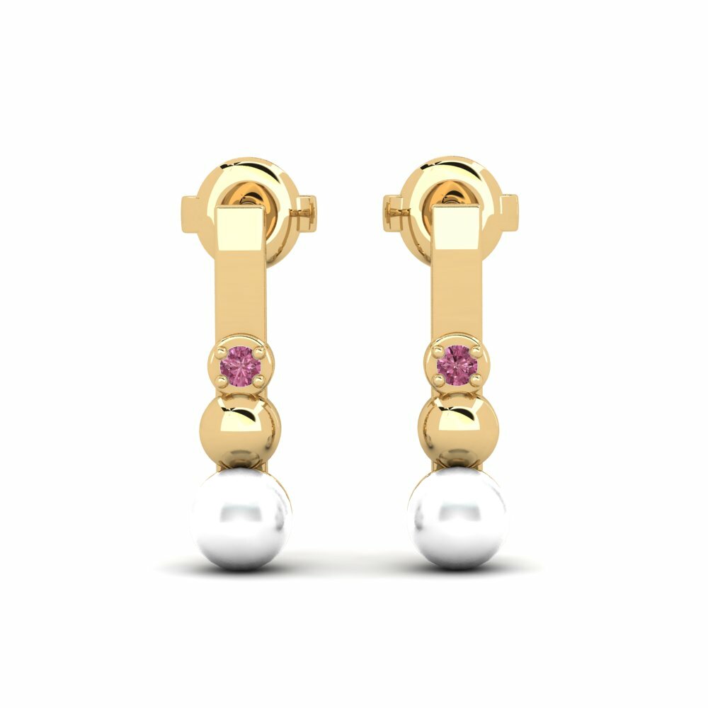 Boucle d'oreille femme Isora Grenat de Rhodolite