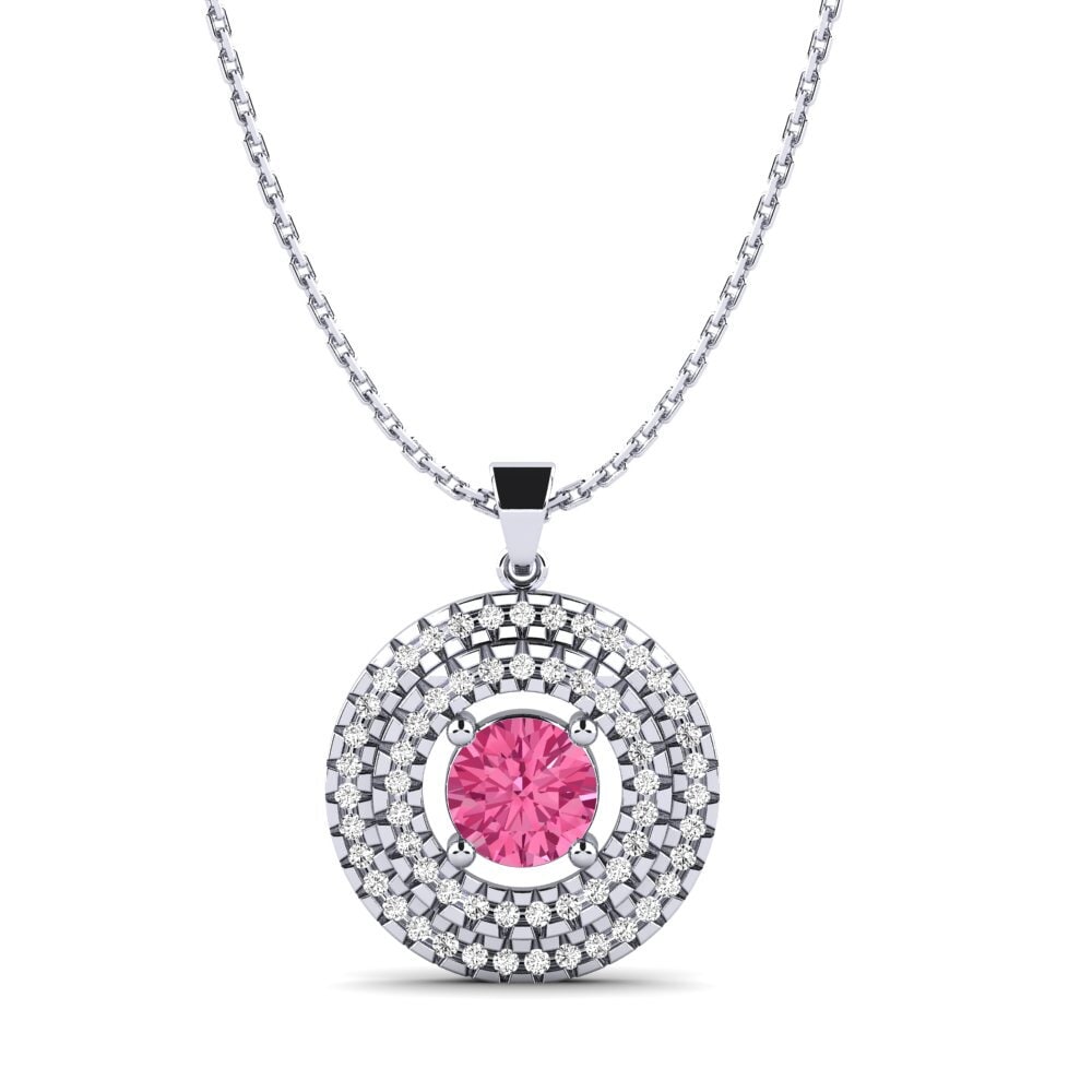 Turmalina rosa Colgante de Mujer Isotta