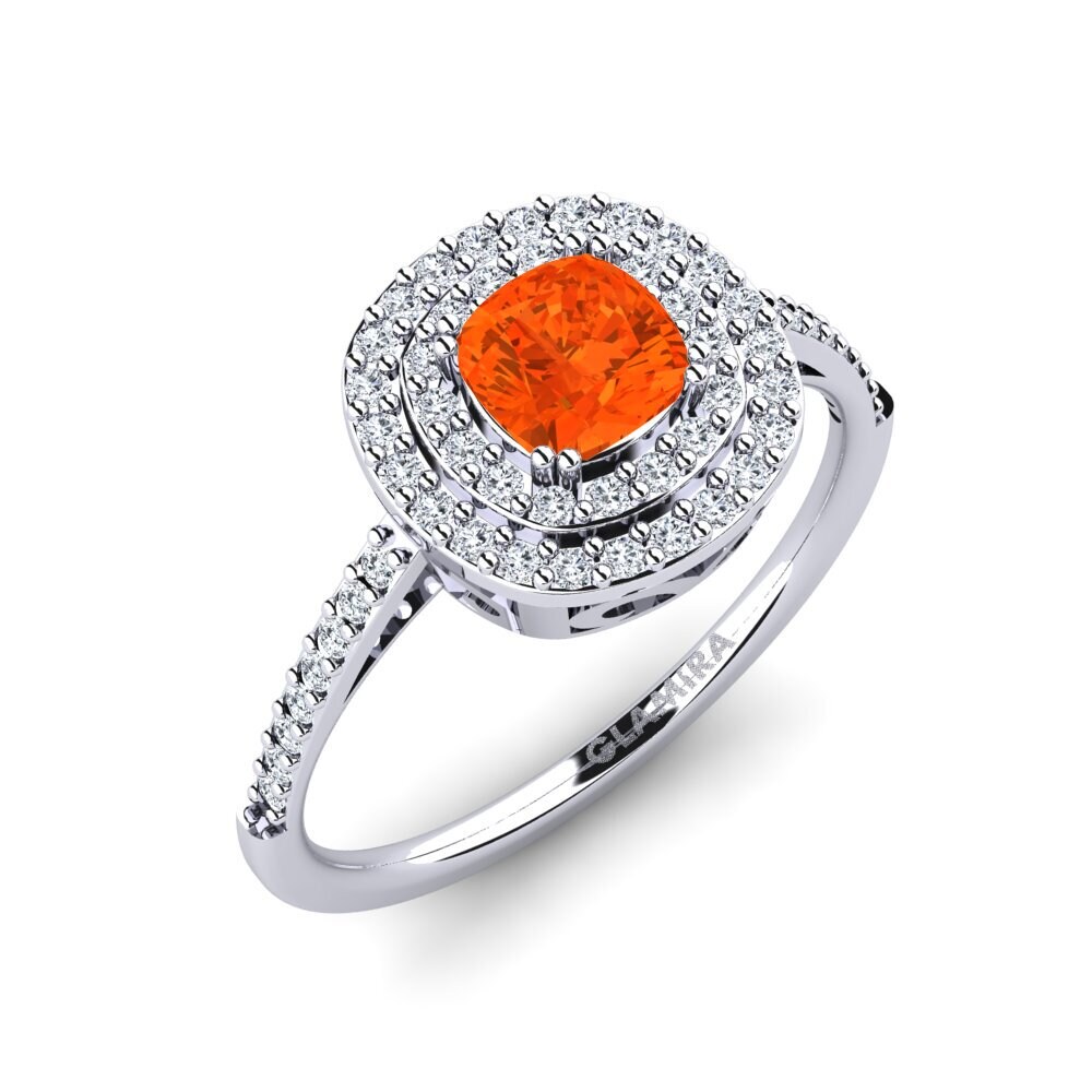 Fire Opal Engagement Ring Izamary