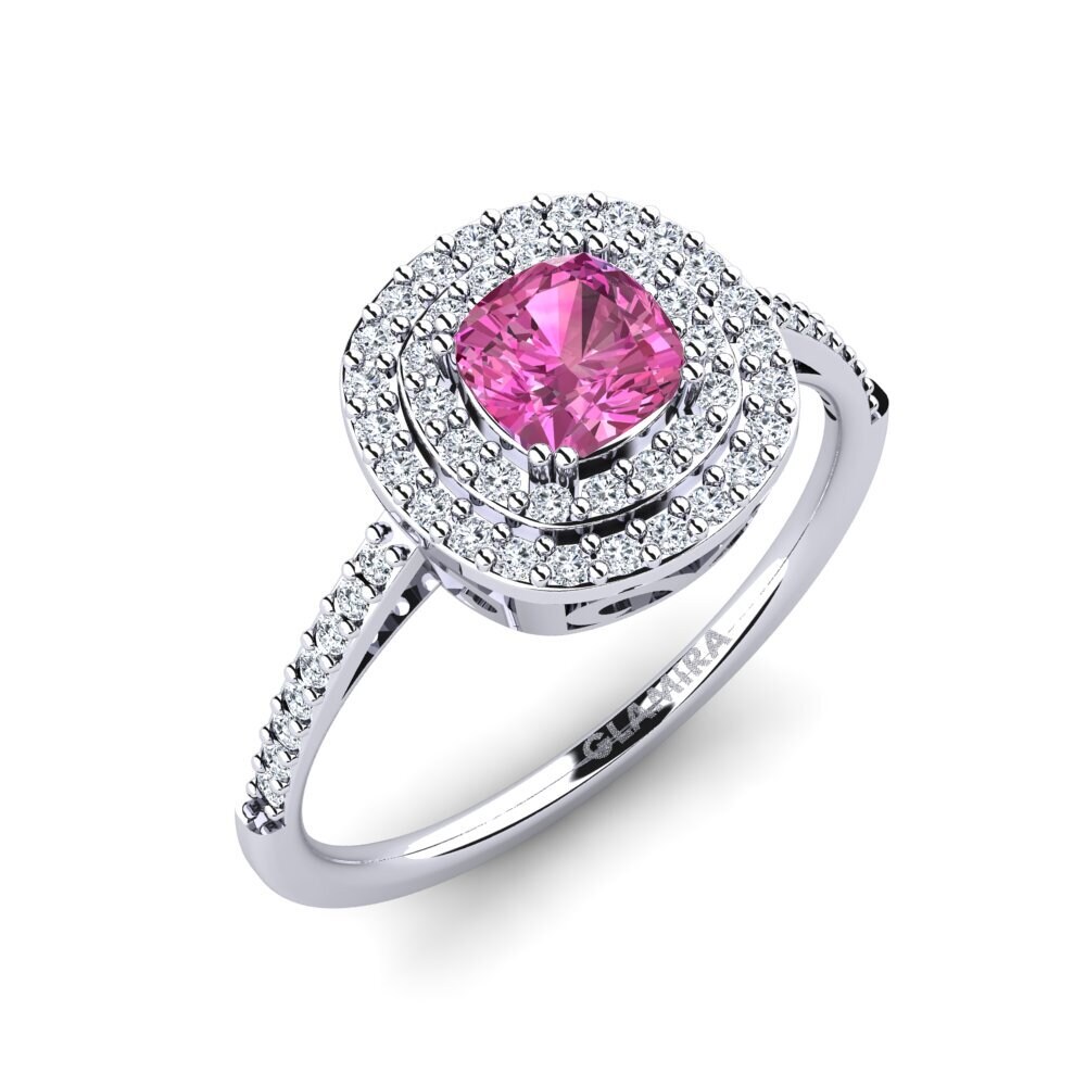 Pink Topaz Engagement Ring Izamary