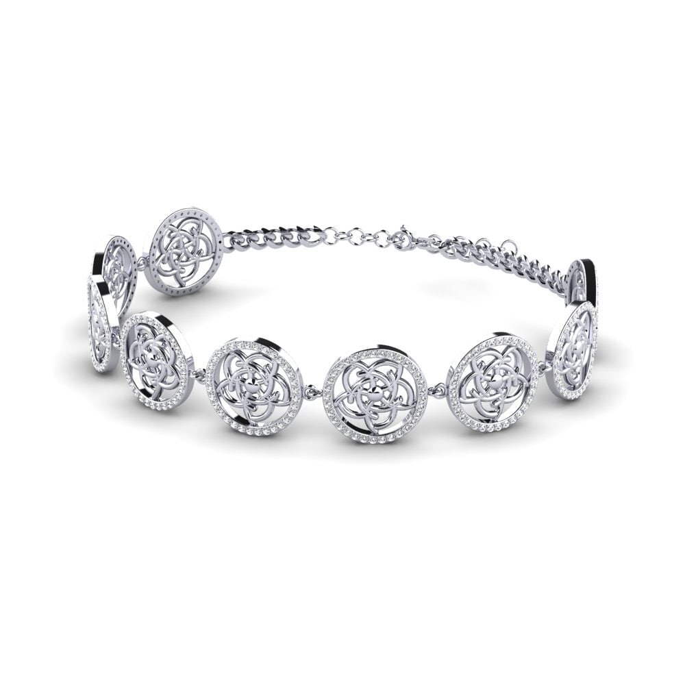 Paladio Zafiro blanco Pulsera de Mujer Izbel