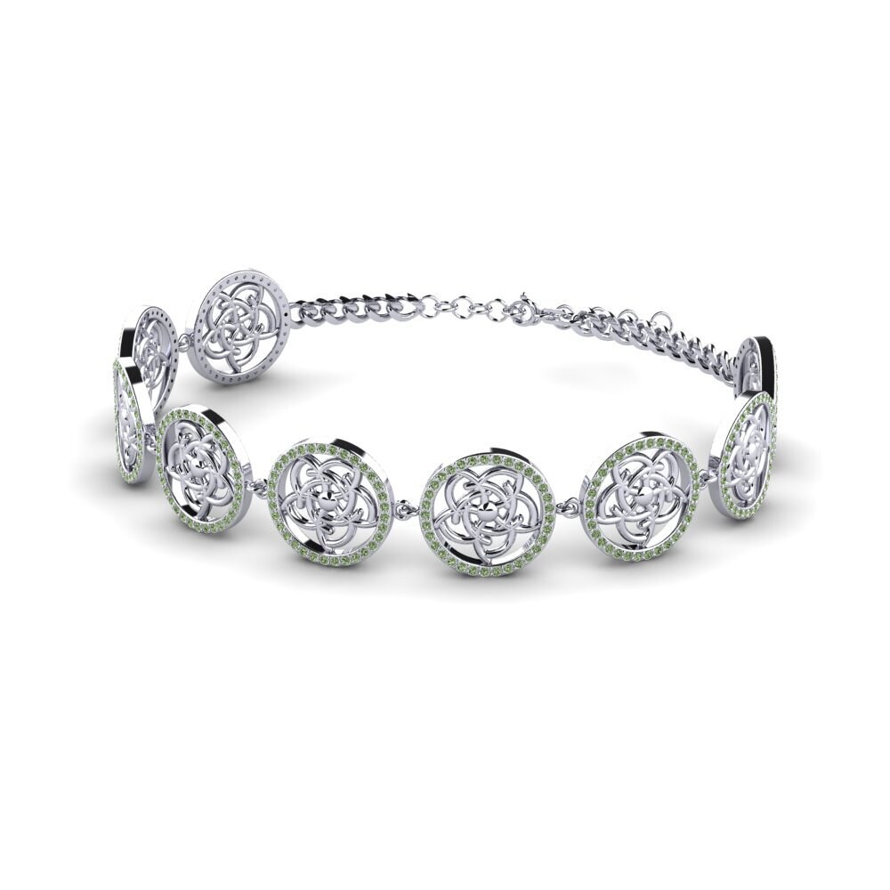Paladio Diamante Verde Pulsera de Mujer Izbel