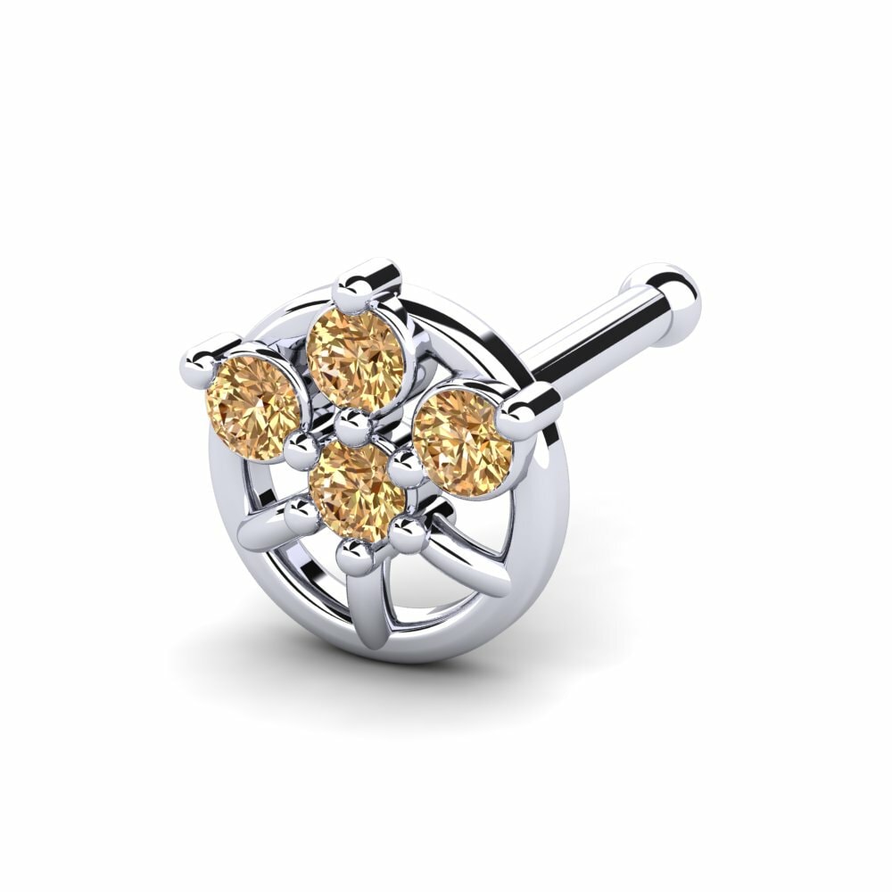 Bruine Diamant Neus Pin Jaane