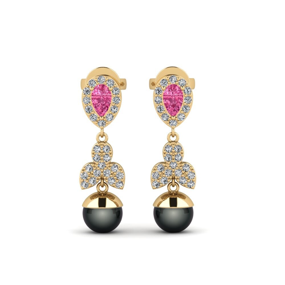 Pink Tourmaline Women's Earring Jabli