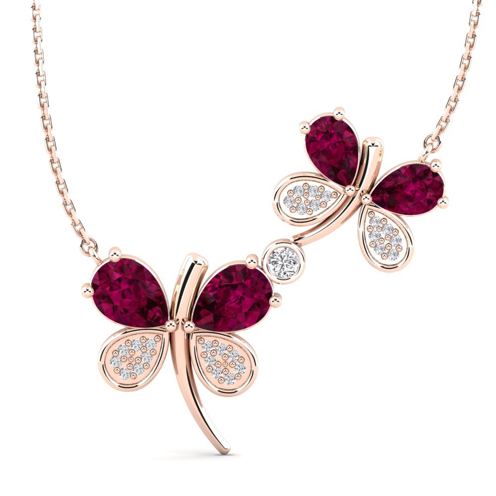 Rhodolite Garnet Women's Necklace Jabril