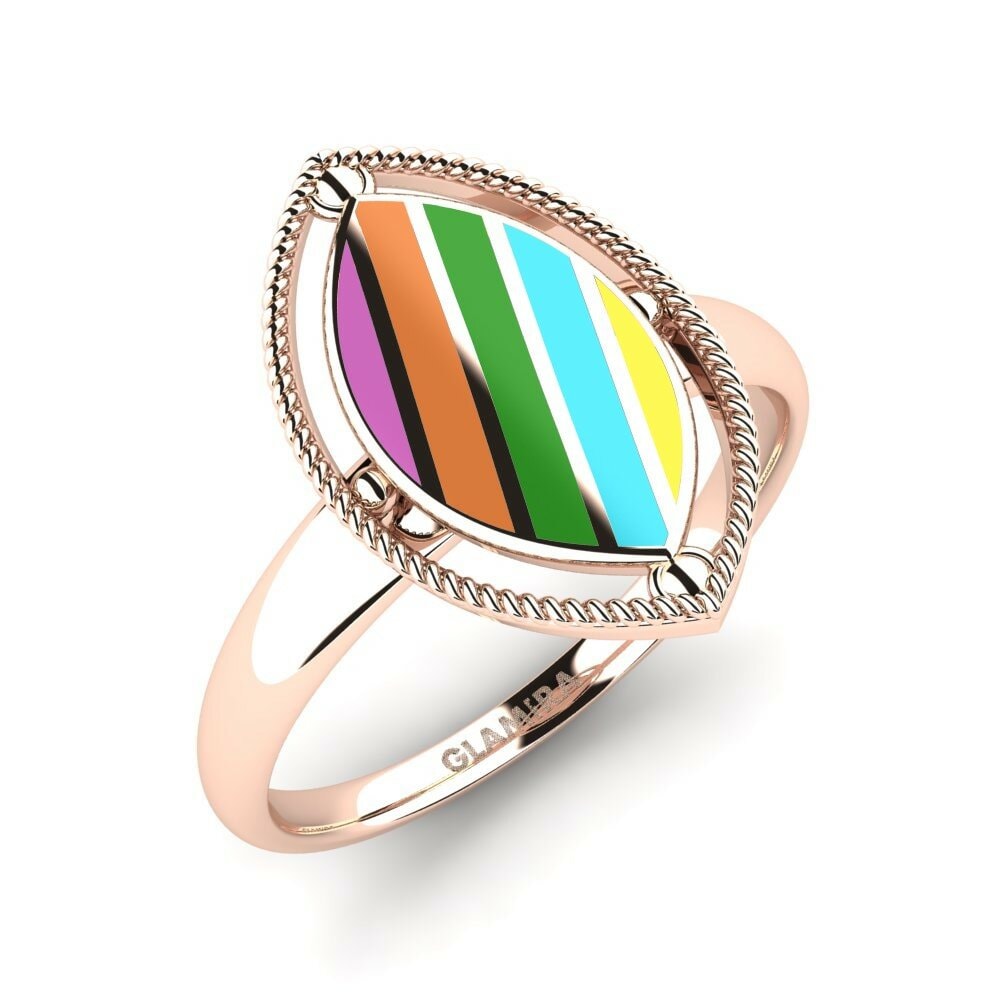 Oro Rosso 375 Anello Jacope