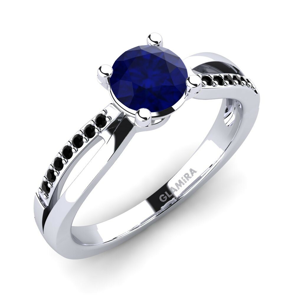 Saffier Verlovingsring Jade 1.0 crt