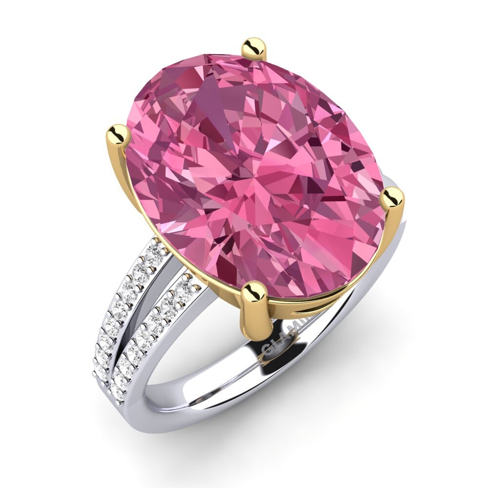 18ct White / Yellow Gold Ring Jadora
