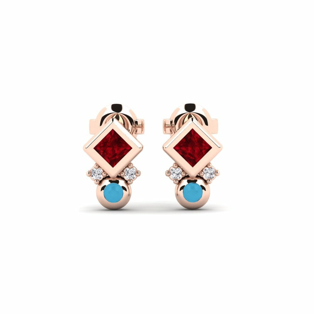 14K Rood Goud Dames Oorbellen Jakinduria
