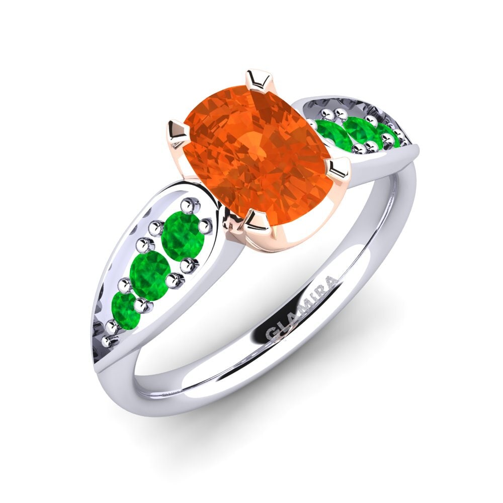 18ct White & Rose Gold Engagement Ring Jaleissa