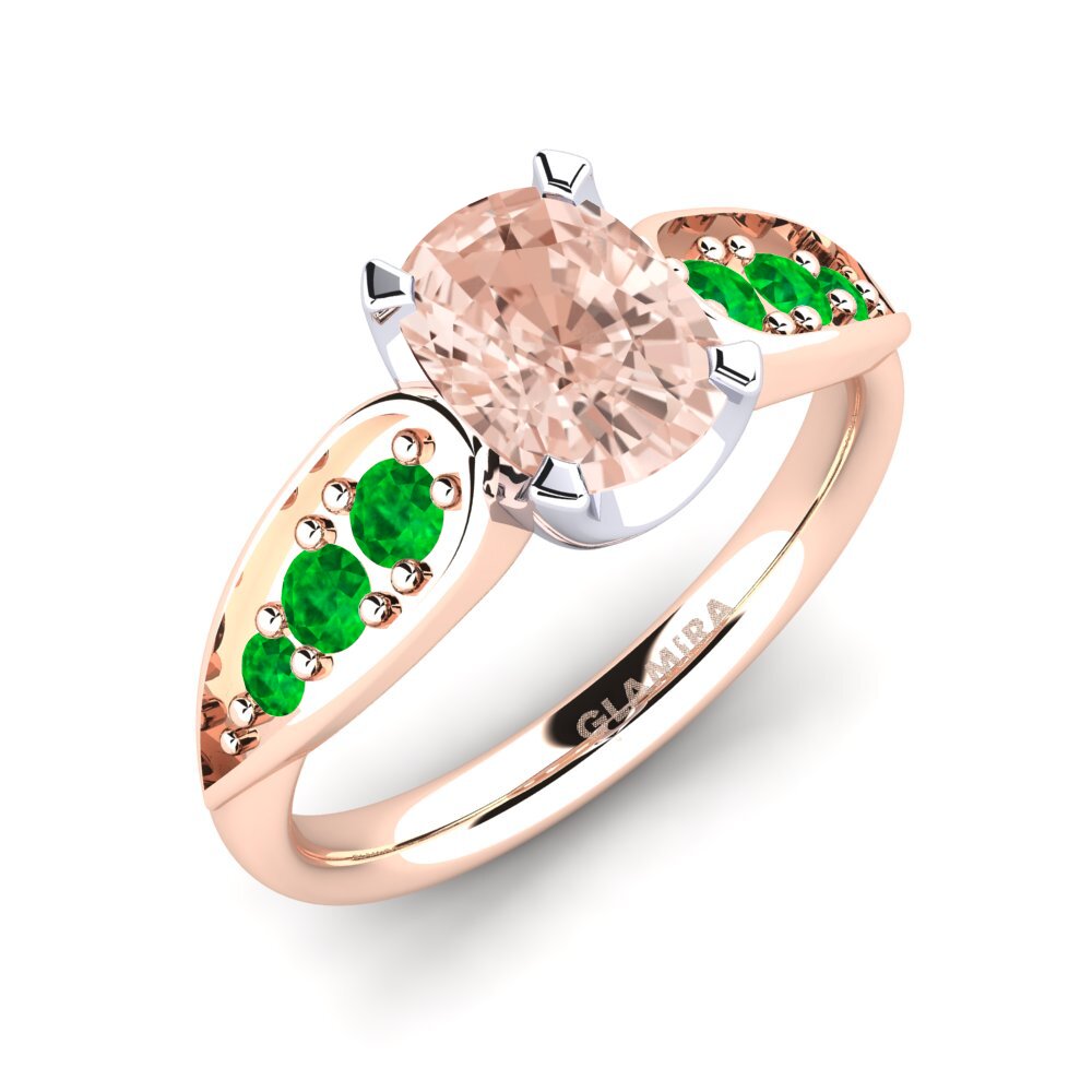 14k Rose & White Gold Engagement Ring Jaleissa