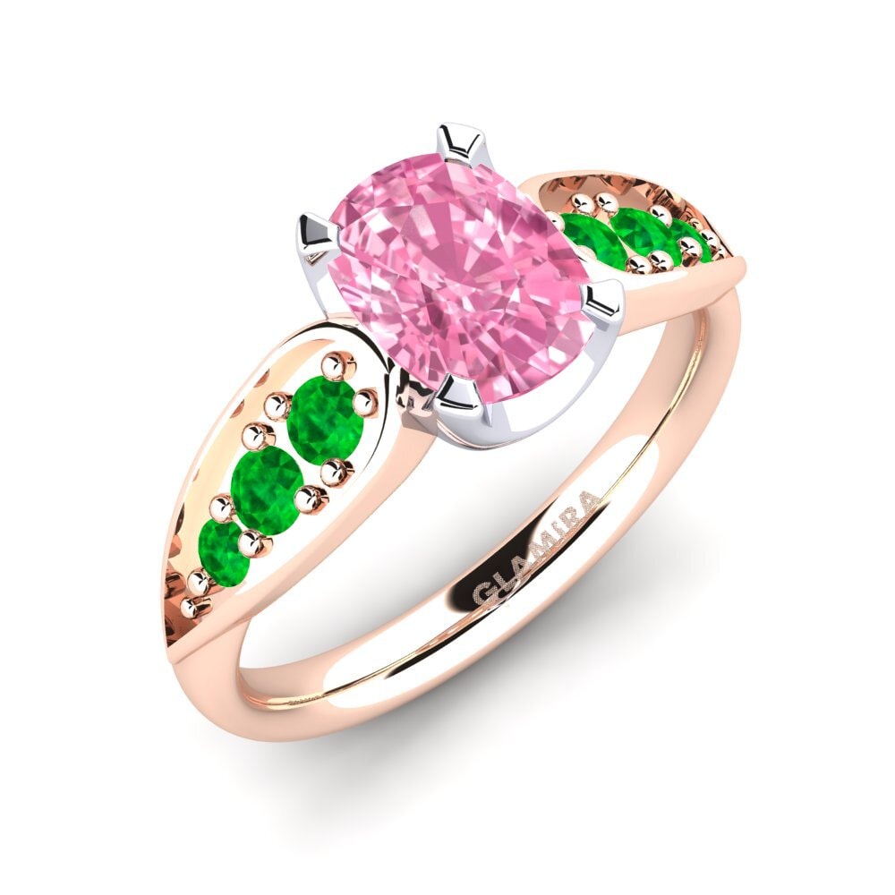 18K Rose & White Gold Engagement Ring Jaleissa