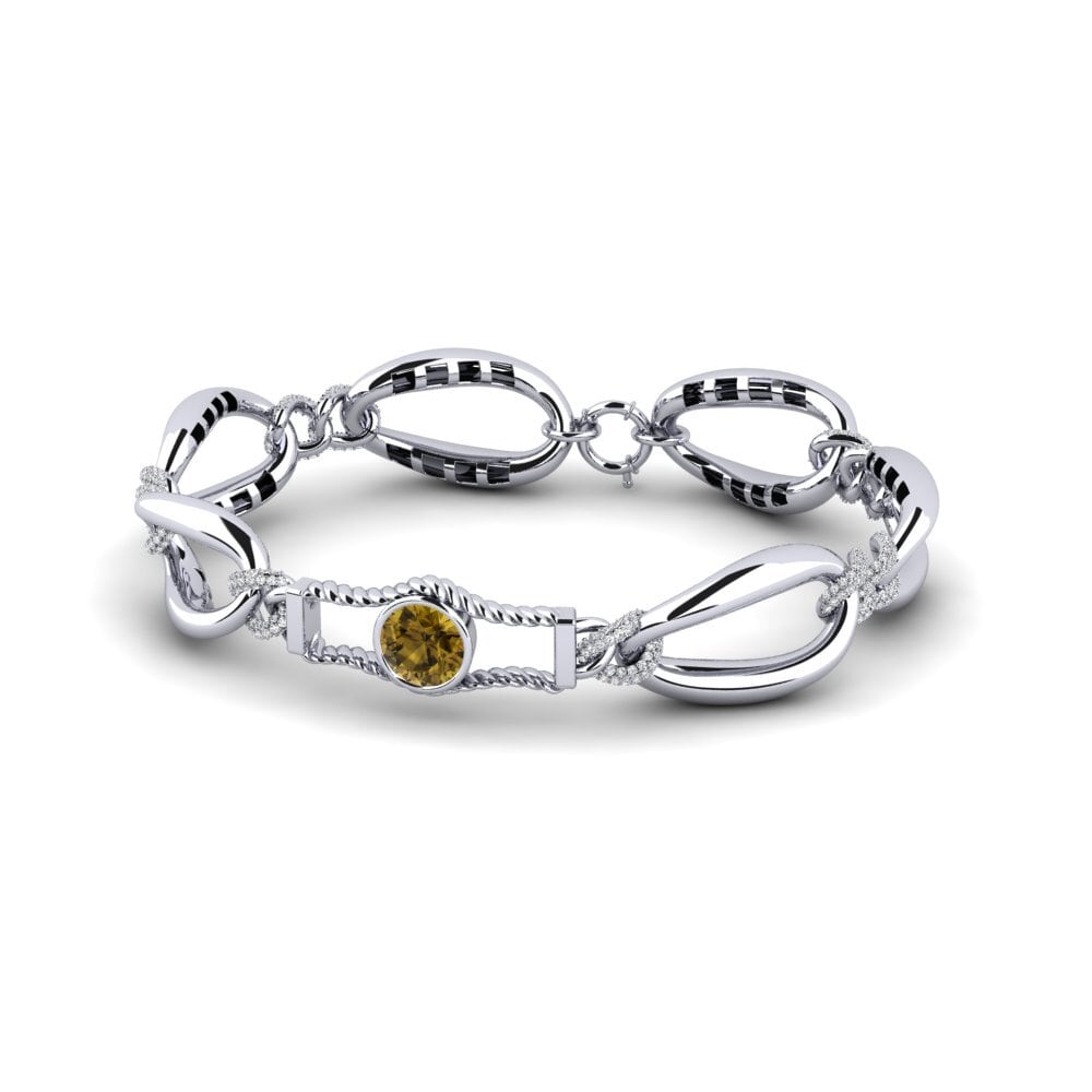 Paladio Circón Marrón Pulsera de Mujer Jali