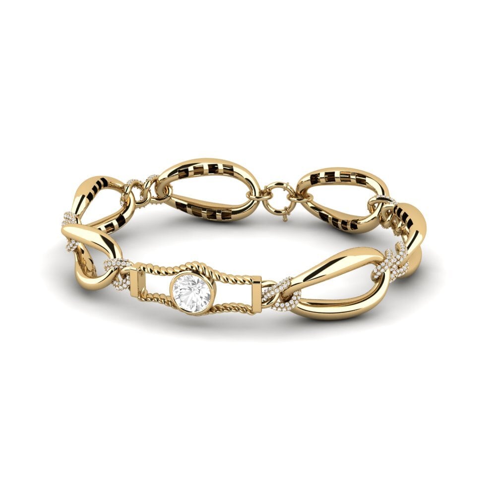 Zafiro blanco Pulsera de Mujer Jali