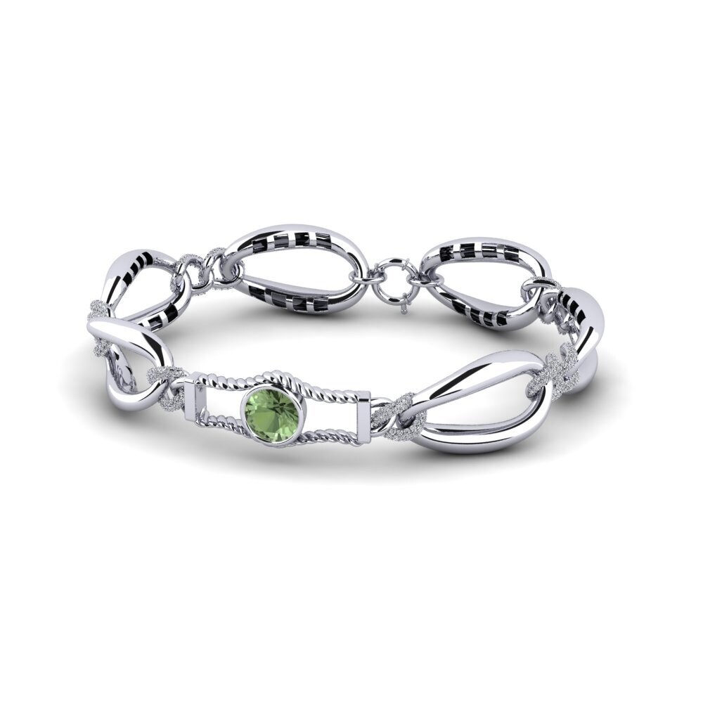Paladio Zafiro Verde Pulsera de Mujer Jali