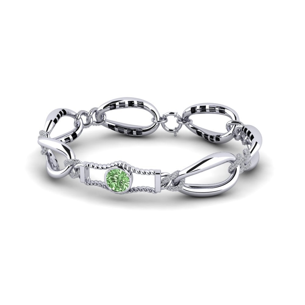 Paladio Diamante Verde Pulsera de Mujer Jali