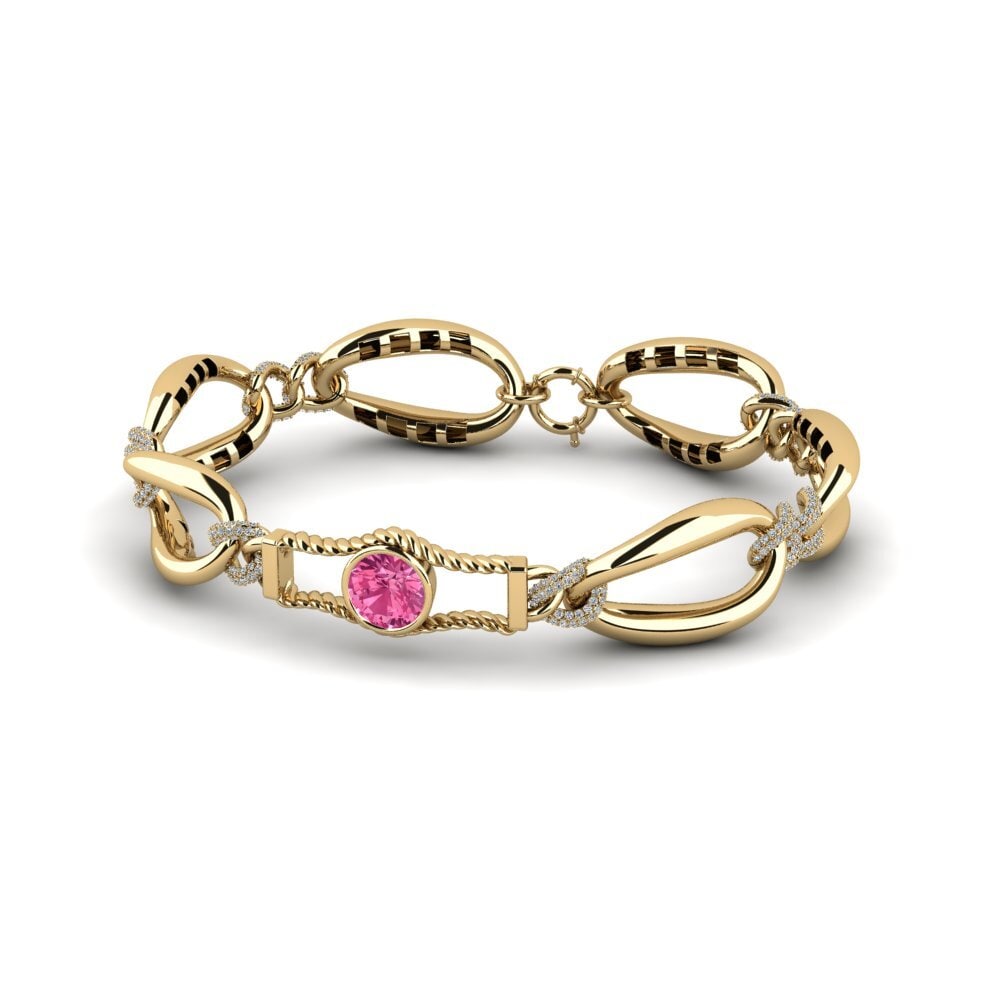 Pink Tourmaline Women's Bracelet Jali