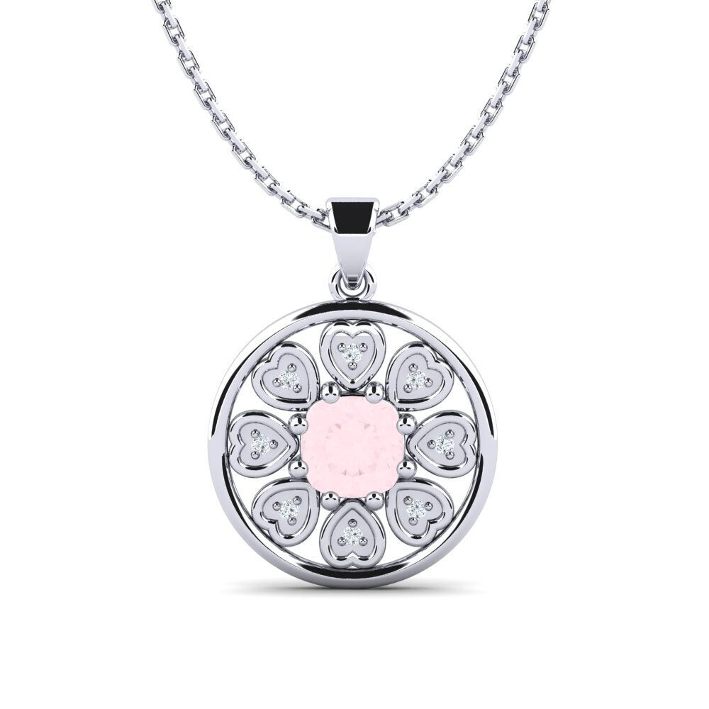 Cushion Rose Quartz Women's Pendant Jameris