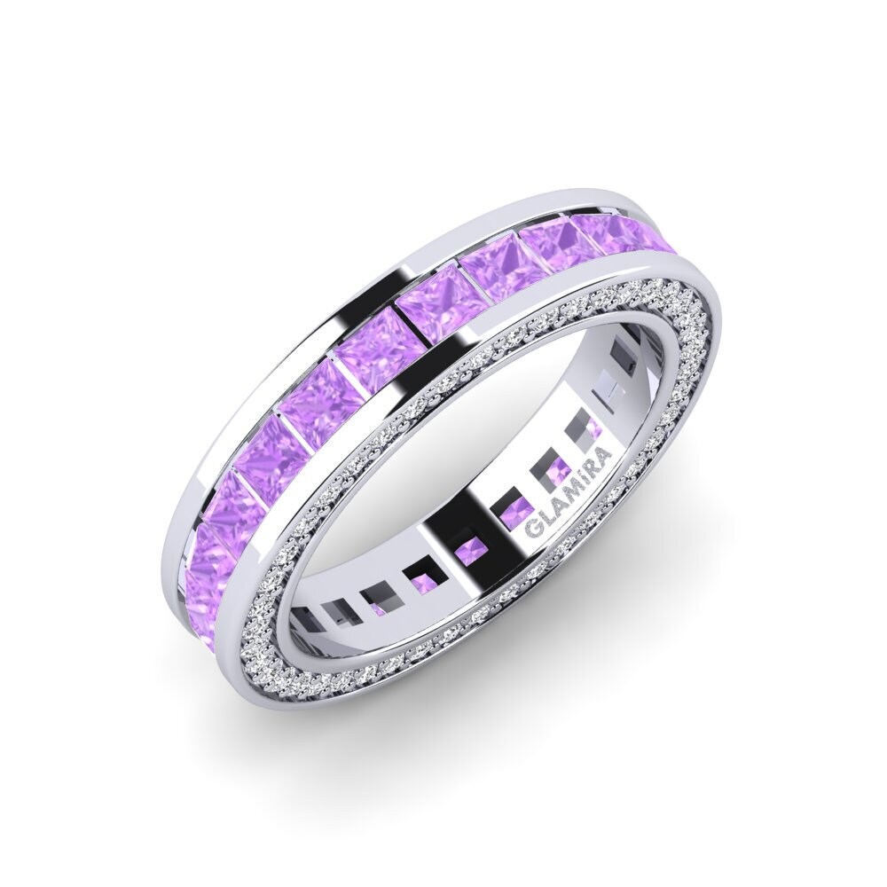 Platine 950 Améthyste Bague Jamie