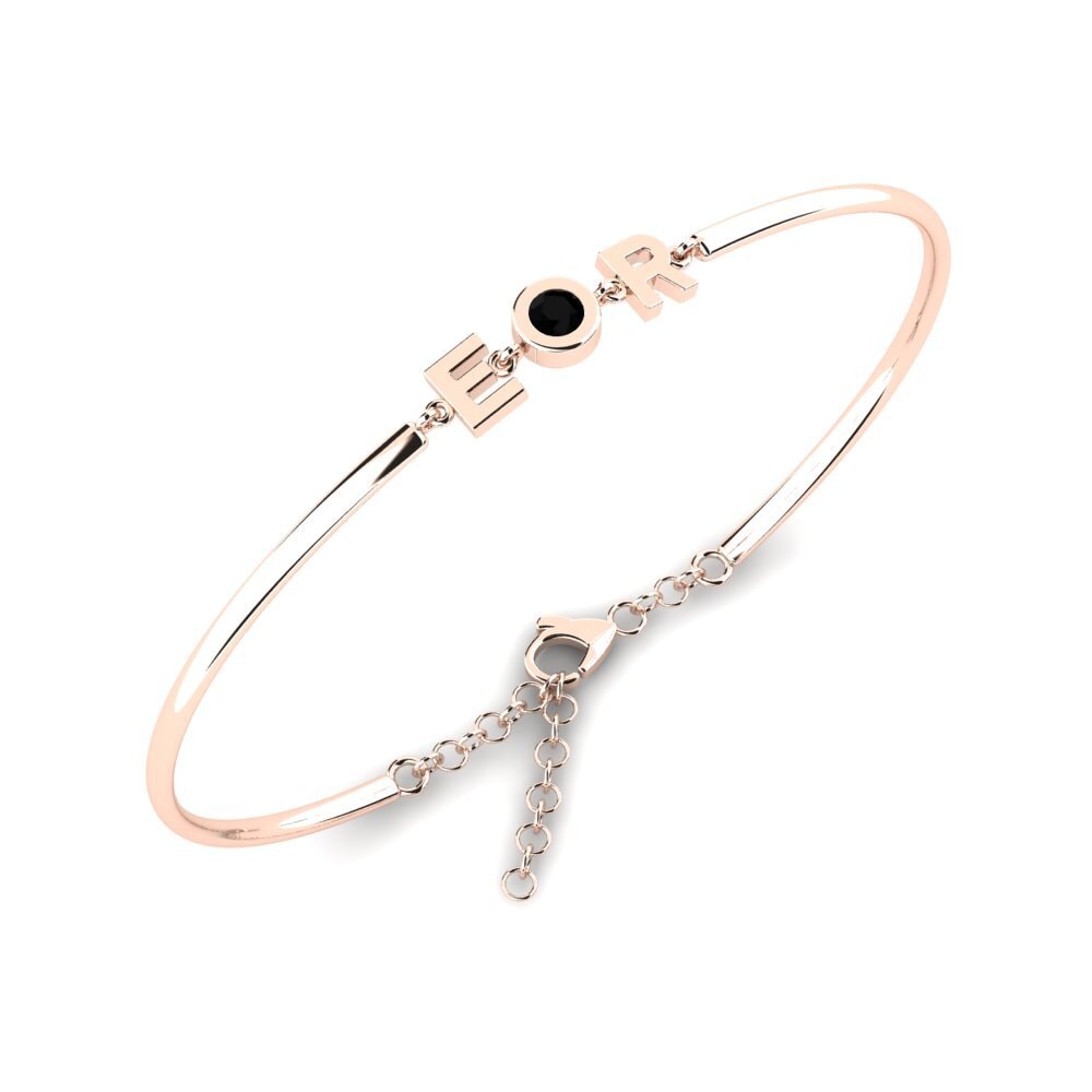 14ct Rose Gold Black Diamond Women's Bracelet Janeen