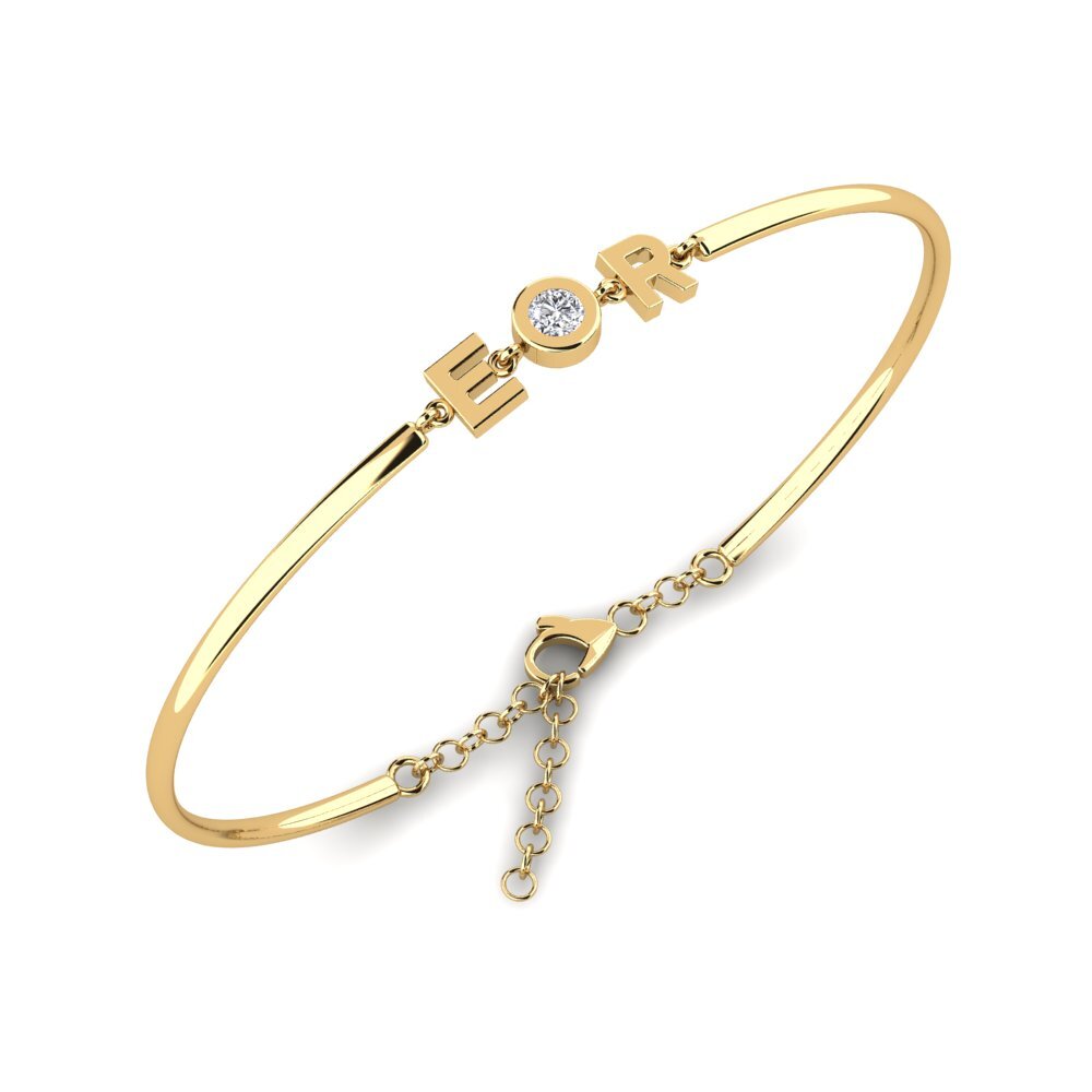 14ct Yellow Gold Lab Grown Diamond Women's Bracelet Janeen