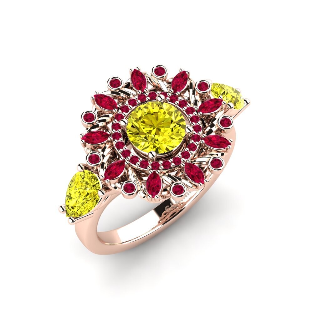 Yellow Diamond Engagement Ring Janeiro