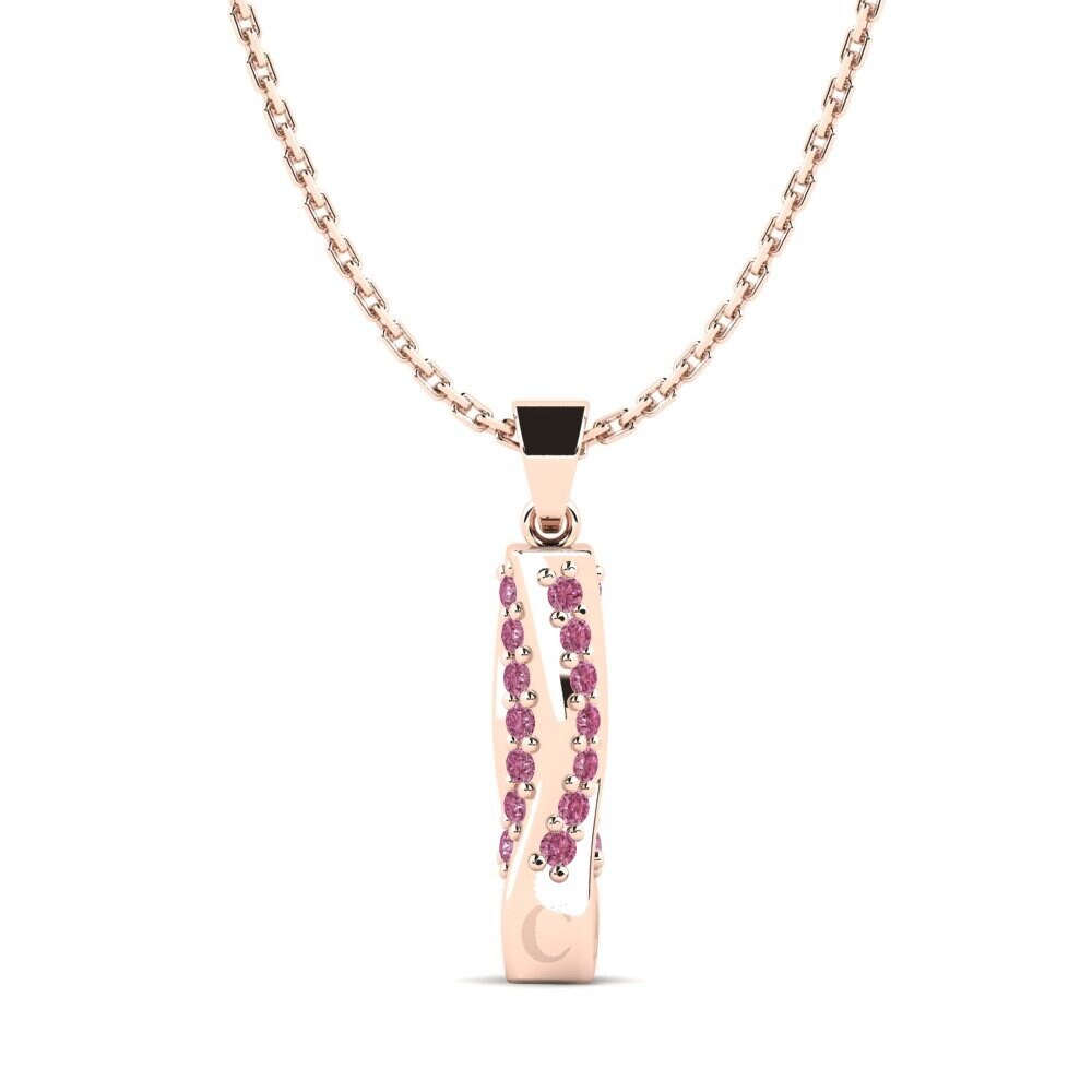 Rotgold 585 Rhodolit-Granat Damen anhänger Janell