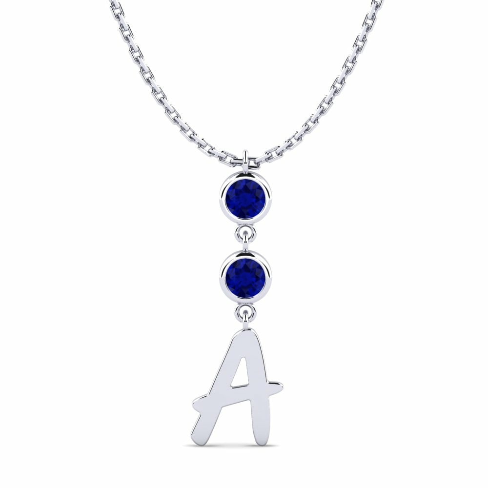 Initials Sapphire Necklaces