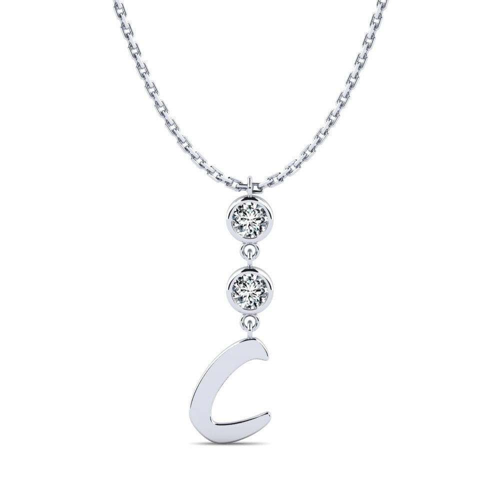 Rund Zirkonia Damen halskette Janey C