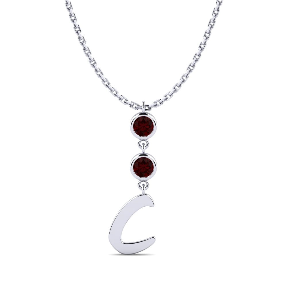 Granat Damen halskette Janey C