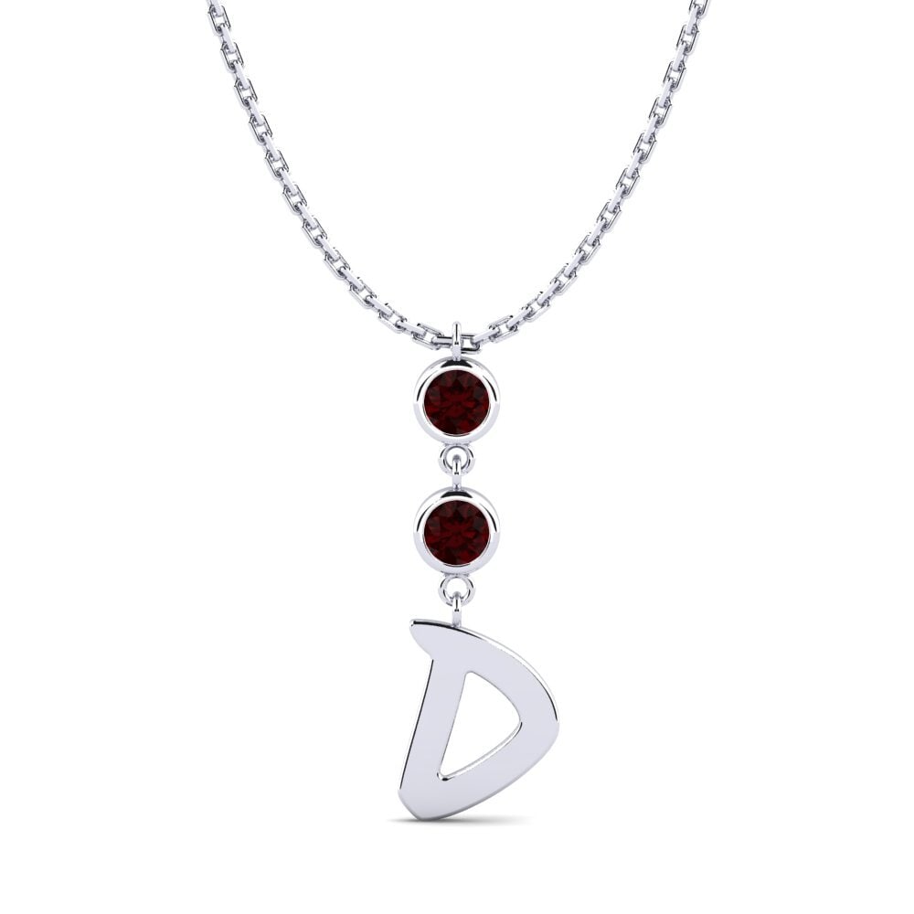 Granat Damen halskette Janey D