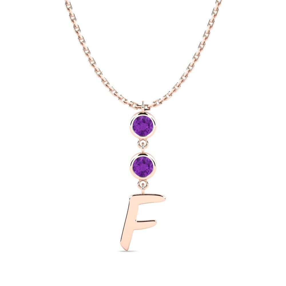 Amethyst Damen halskette Janey F