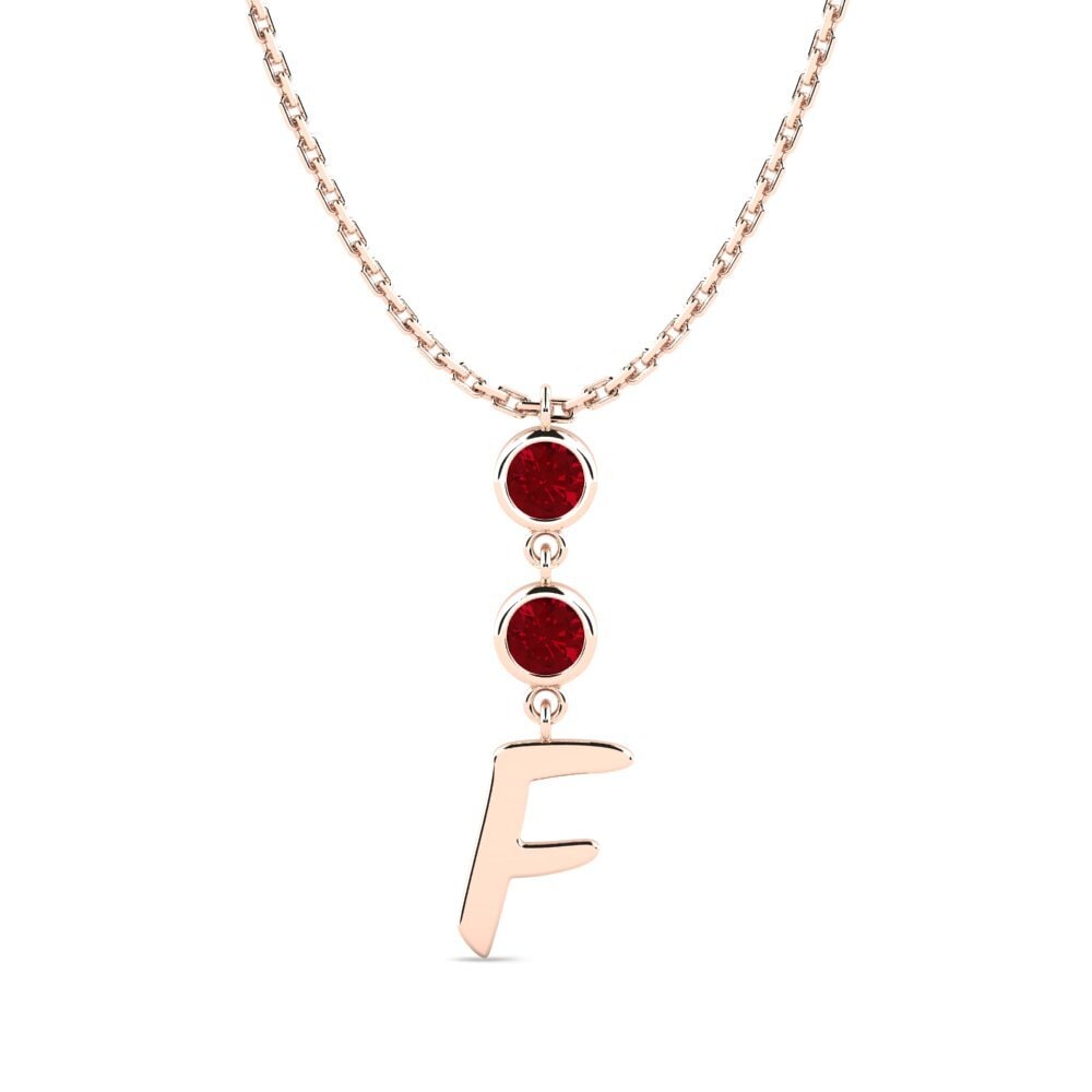Roter Zirkonia Damen halskette Janey F