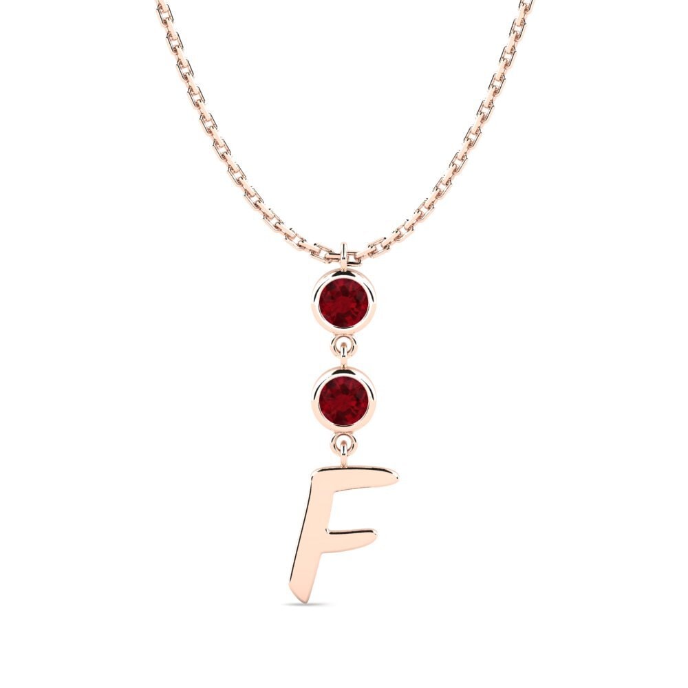 Rubin Damen halskette Janey F